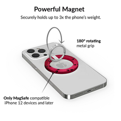 Black Cherry Crystal MagSafe Grip Ring