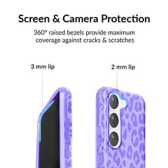 Electric Purple Leopard Samsung Case