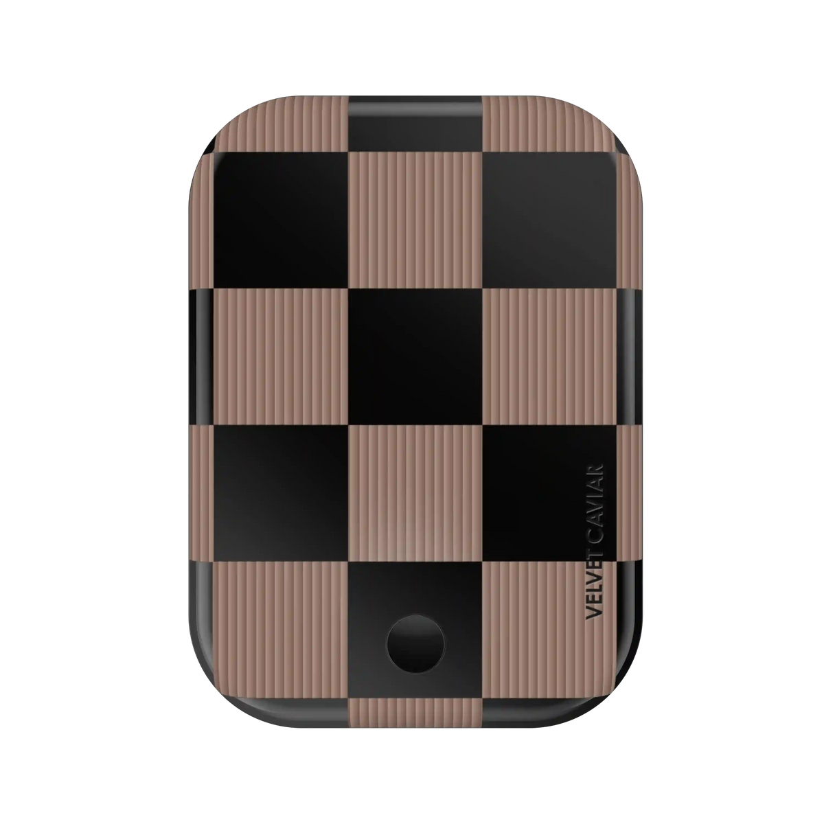 Mocha Vibe Checkered Portable MagSafe Charger Power Pack