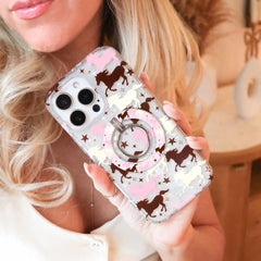 Pink Pony Glitter MagSafe Grip Ring